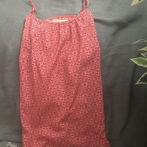 NWOT RED SLEEVELESS BLOUSE